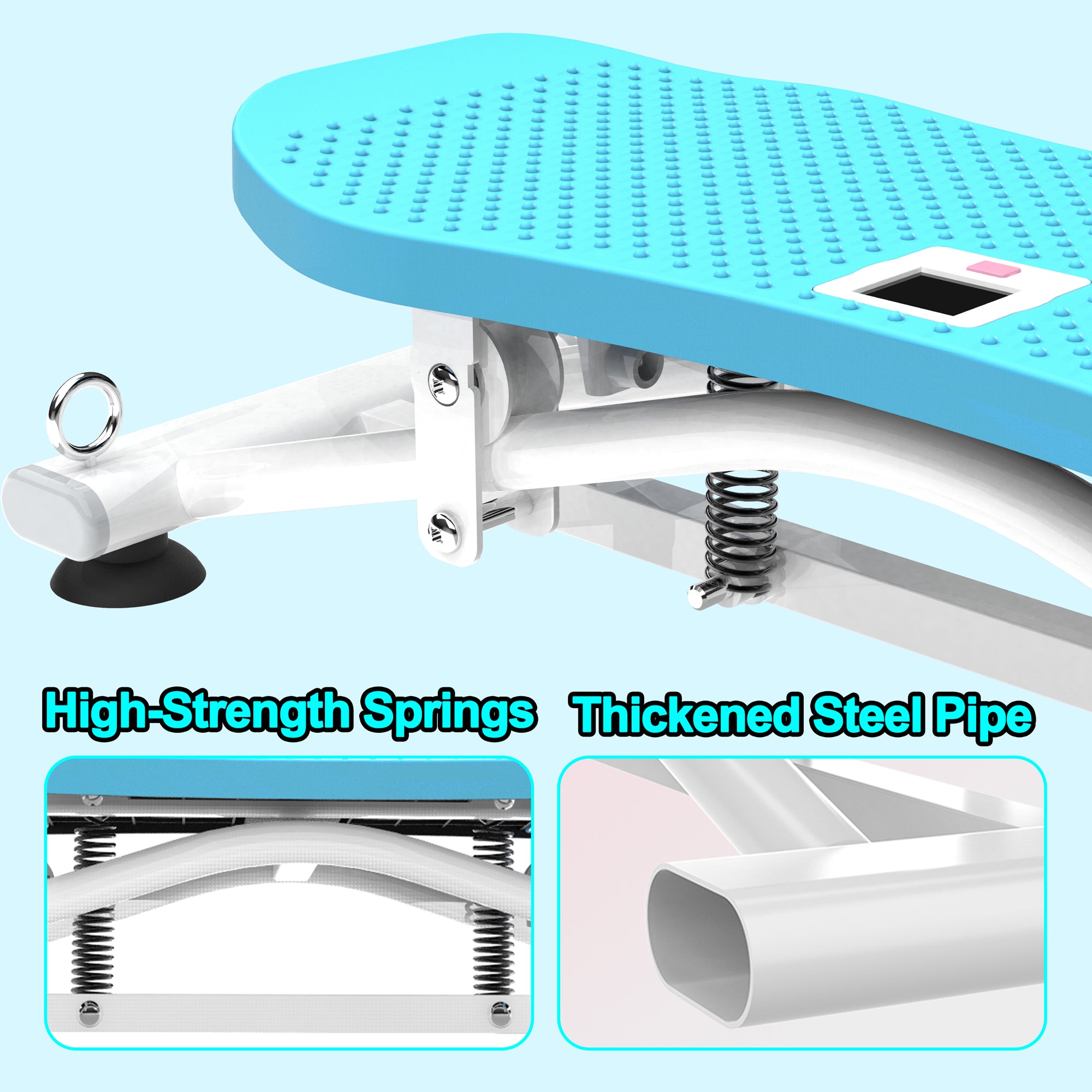 Sliding Ski Simulator With Resistance Bands - Indoor Skiing Fitness Equipment For Home Gym, With Resistance Bands & Non-Slip Base, Full-Body Cardio Training Machine For Core, Leg & Arm Workout